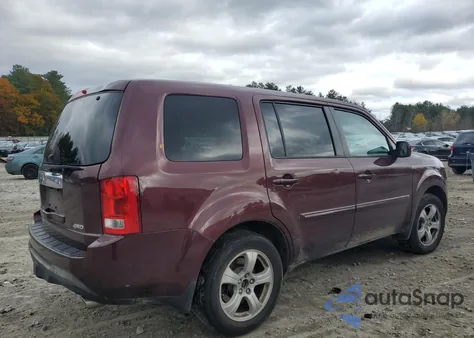 2013 Honda Pilot Exl из США, поврежденный, VIN 5FNYF4H66DB008015